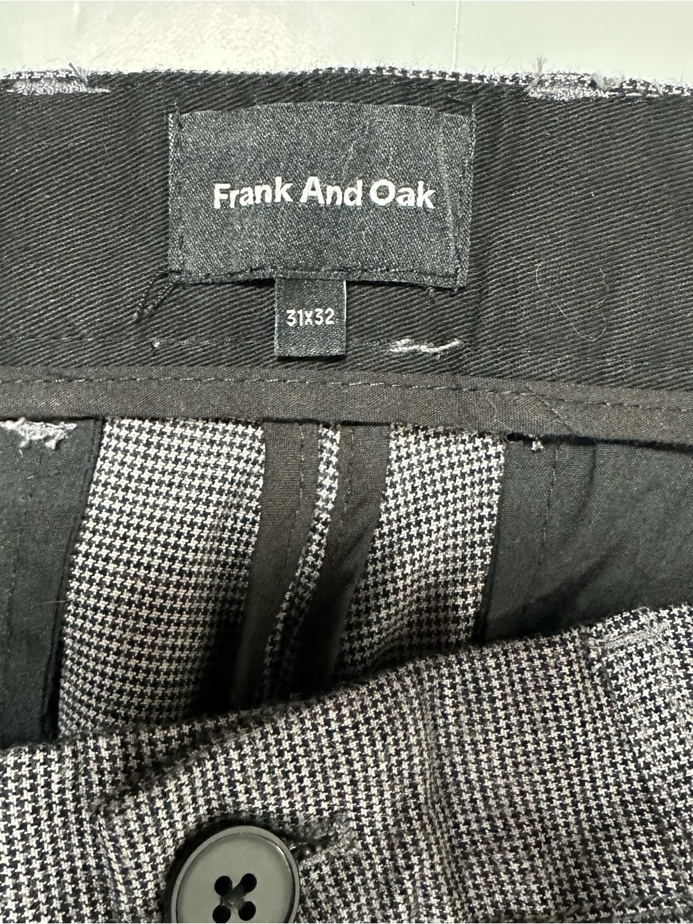 Frank And Oak Slim Fit Dress Pants 31x32 Gray NWT - Picture 3 of 6